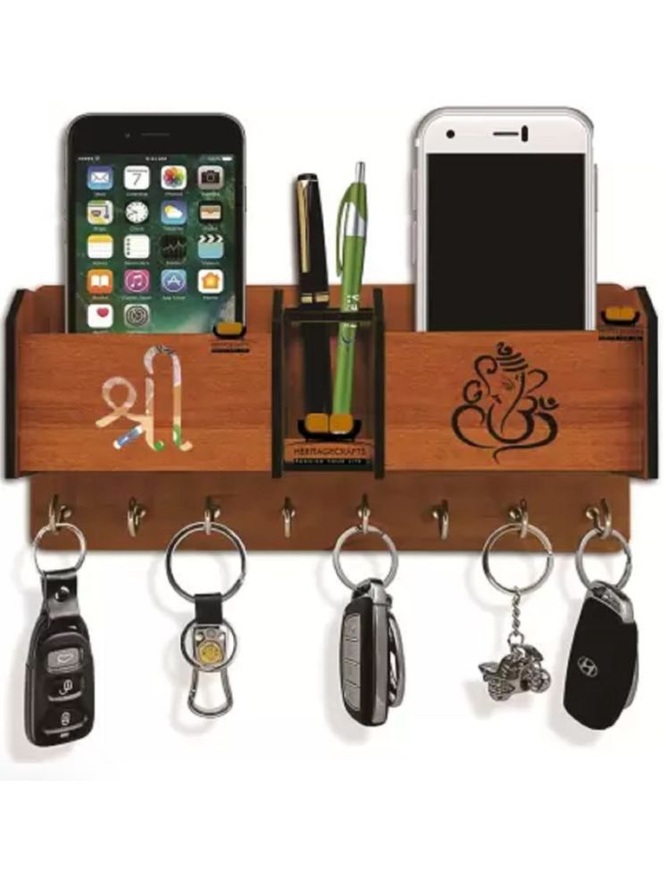     			vivek homesaaz Multicolour Wood Key Holder - Pack of 1