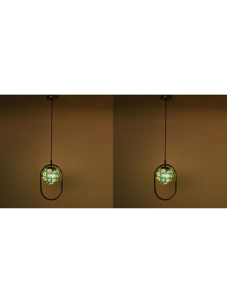     			1st Time Glass Designer Ceiling Lamp Pendant Multi - Pack of 2