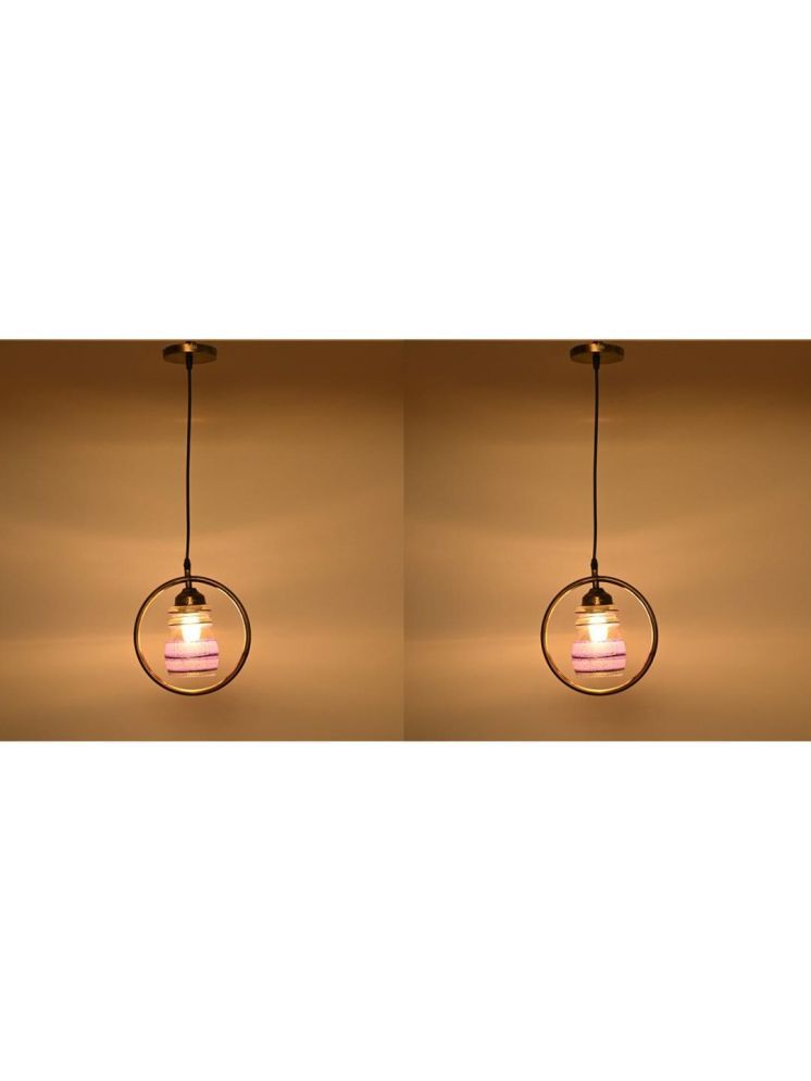     			1st Time Glass Designer Ceiling Lamp Pendant Multi - Pack of 2