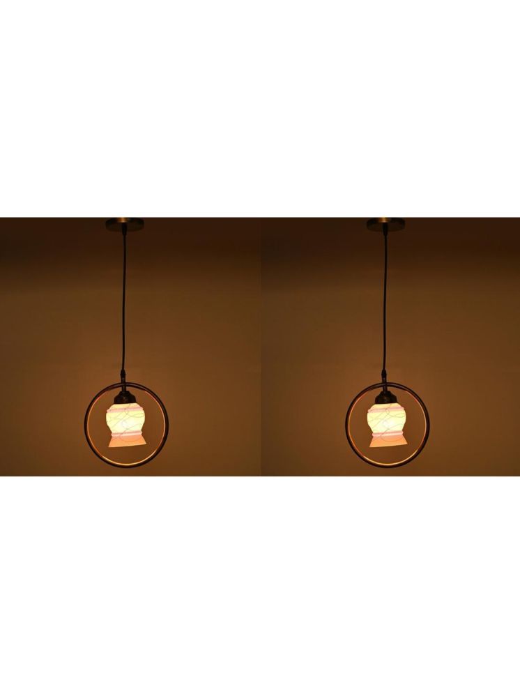     			1st Time Glass Designer Ceiling Lamp Pendant Multi - Pack of 2