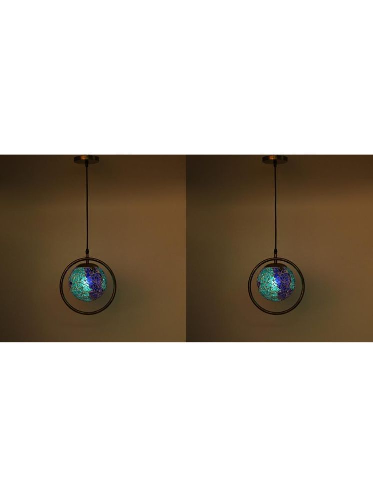     			1st Time Glass Designer Ceiling Lamp Pendant Multi - Pack of 2