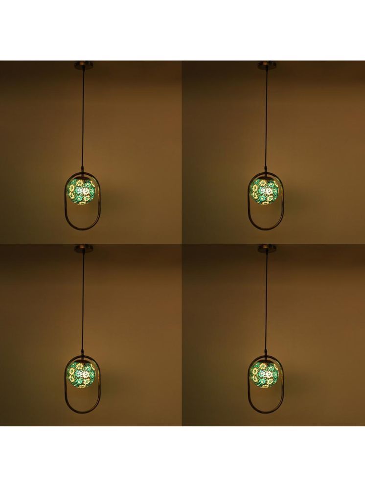     			1st Time Glass Designer Ceiling Lamp Pendant Multi - Pack of 4