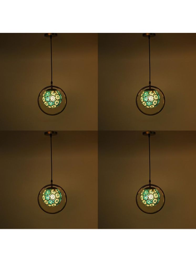     			1st Time Glass Designer Ceiling Lamp Pendant Multi - Pack of 4