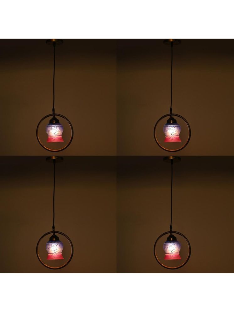     			1st Time Glass Designer Ceiling Lamp Pendant Multi - Pack of 4