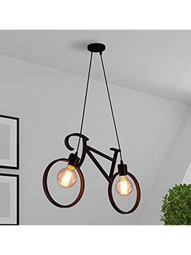     			1st Time Metal Designer Ceiling Lamp Pendant Black - Pack of 1