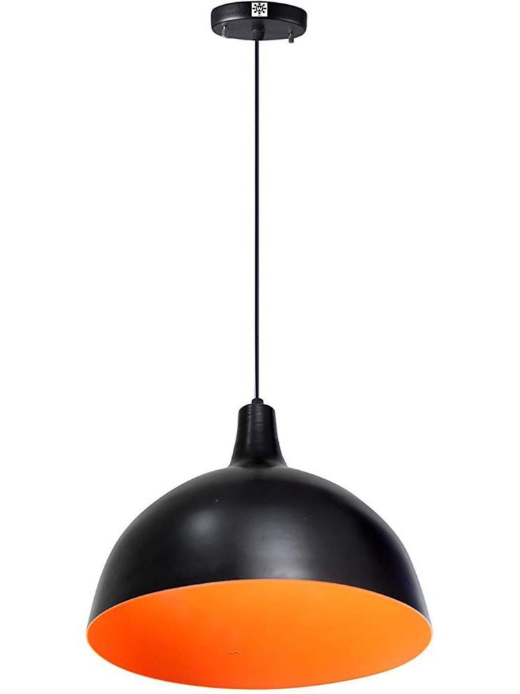     			1st Time Metal Designer Ceiling Lamp Pendant Black - Pack of 1