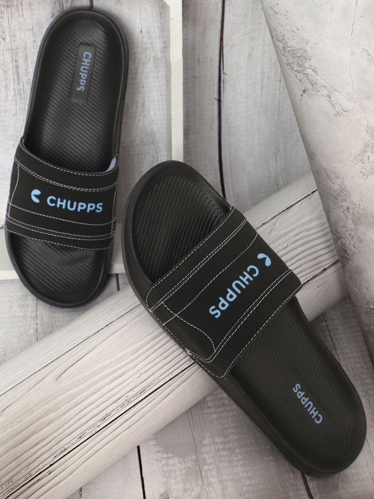     			CHUPPS Black Men's Slide Flip Flop