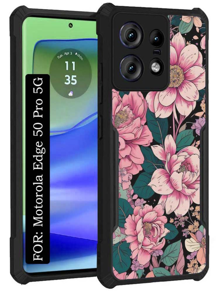     			COBERTA Multicolor Printed Back Cover Polycarbonate Compatible For Motorola Edge 50 Pro 5G ( Pack of 1 )