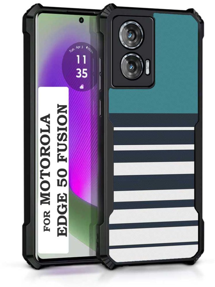     			COBERTA Multicolor Printed Back Cover Polycarbonate Compatible For Moto Edge 50 Fusion ( Pack of 1 )