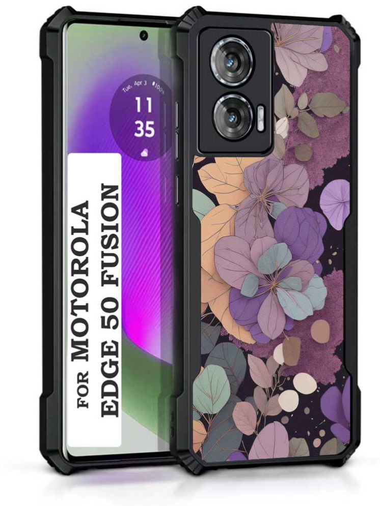     			COBERTA Multicolor Printed Back Cover Polycarbonate Compatible For Moto Edge 50 Fusion ( Pack of 1 )