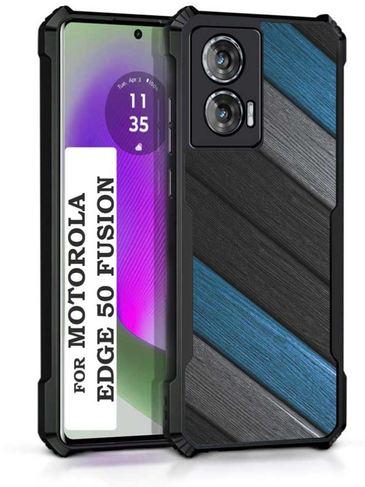     			COBERTA Multicolor Printed Back Cover Polycarbonate Compatible For Moto Edge 50 Fusion ( Pack of 1 )