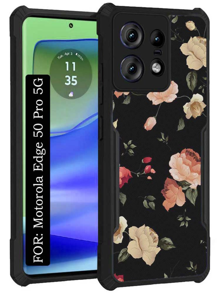     			COBERTA Multicolor Printed Back Cover Polycarbonate Compatible For Motorola Edge 50 Pro 5G ( Pack of 1 )