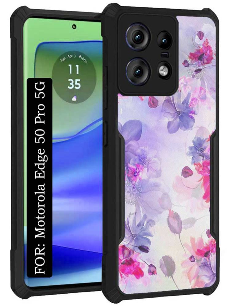     			COBERTA Multicolor Printed Back Cover Polycarbonate Compatible For Motorola Edge 50 Pro 5G ( Pack of 1 )