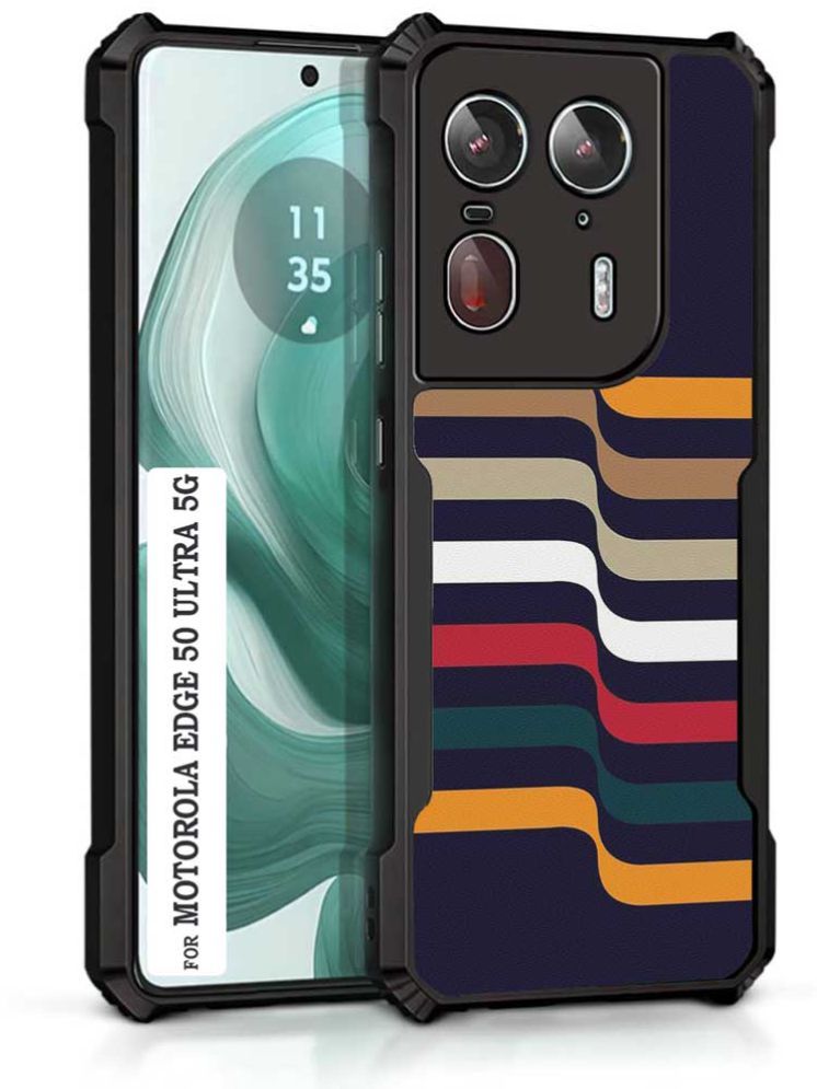     			COBERTA Multicolor Printed Back Cover Polycarbonate Compatible For Motorola Edge 50 Ultra 5G ( Pack of 1 )