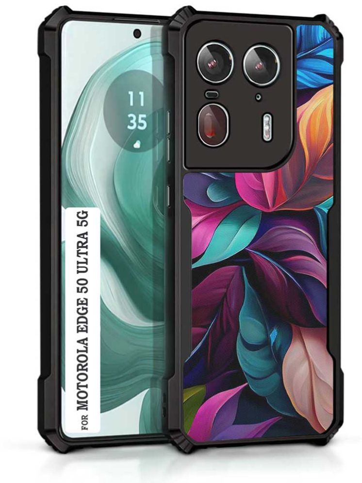     			COBERTA Multicolor Printed Back Cover Polycarbonate Compatible For Motorola Edge 50 Ultra 5G ( Pack of 1 )