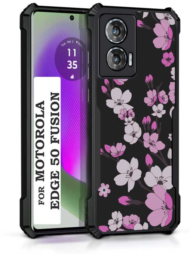     			COBERTA Multicolor Printed Back Cover Polycarbonate Compatible For Moto Edge 50 Fusion ( Pack of 1 )