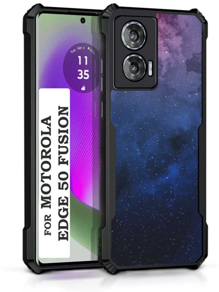     			COBERTA Multicolor Printed Back Cover Polycarbonate Compatible For Moto Edge 50 Fusion ( Pack of 1 )