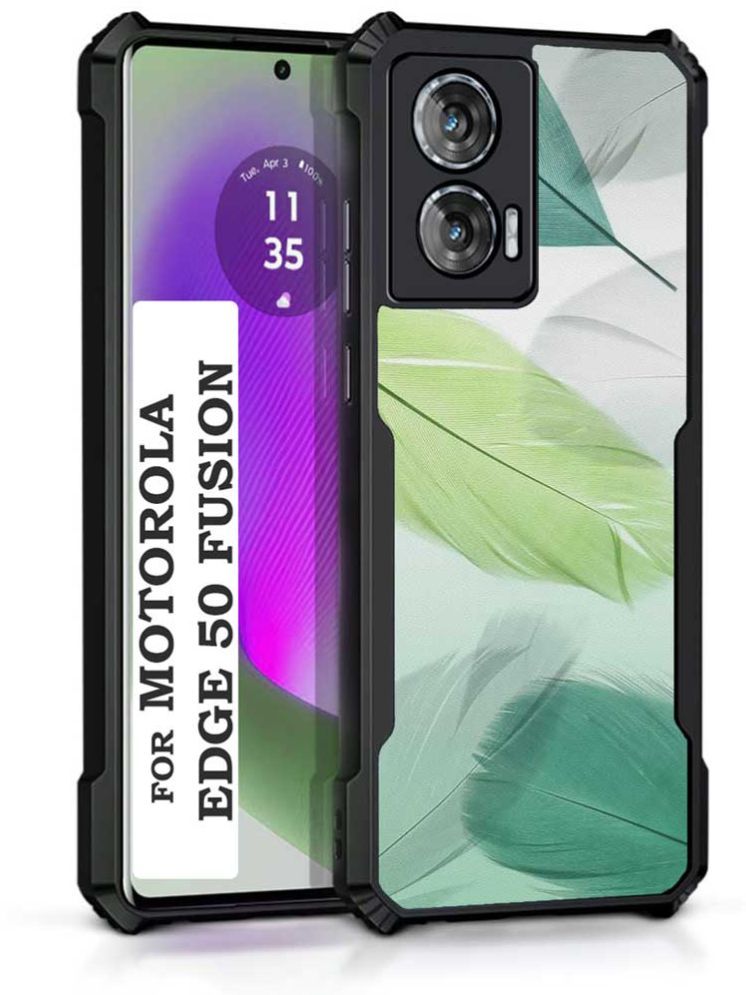     			COBERTA Multicolor Printed Back Cover Polycarbonate Compatible For Moto Edge 50 Fusion ( Pack of 1 )