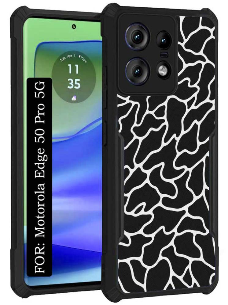     			COBERTA Multicolor Printed Back Cover Polycarbonate Compatible For Motorola Edge 50 Pro 5G ( Pack of 1 )