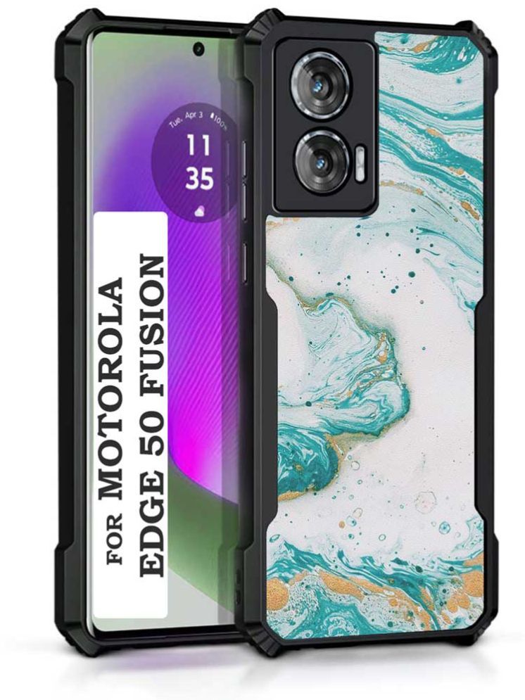     			COBERTA Multicolor Printed Back Cover Polycarbonate Compatible For Moto Edge 50 Fusion ( Pack of 1 )