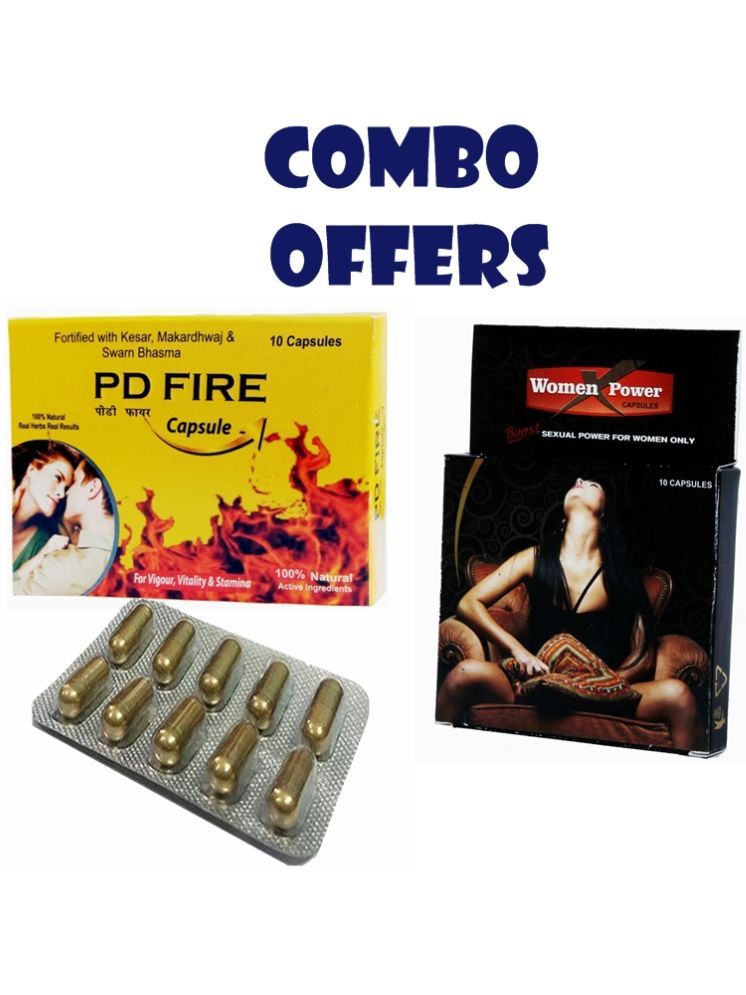     			Dr Chopra Women Power Capsule 10 & Pd Fire Capsule 10 Pack Of 2