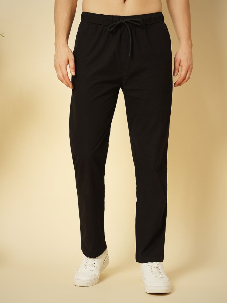     			ENSPYR Black Cotton Men's Trackpants ( Pack of 1 )