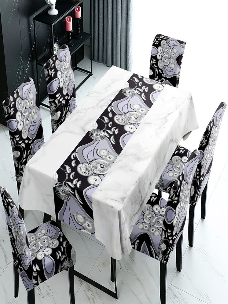     			HOKIPO 6 Seater Polyester Chair Cover ( Pack of 7 )