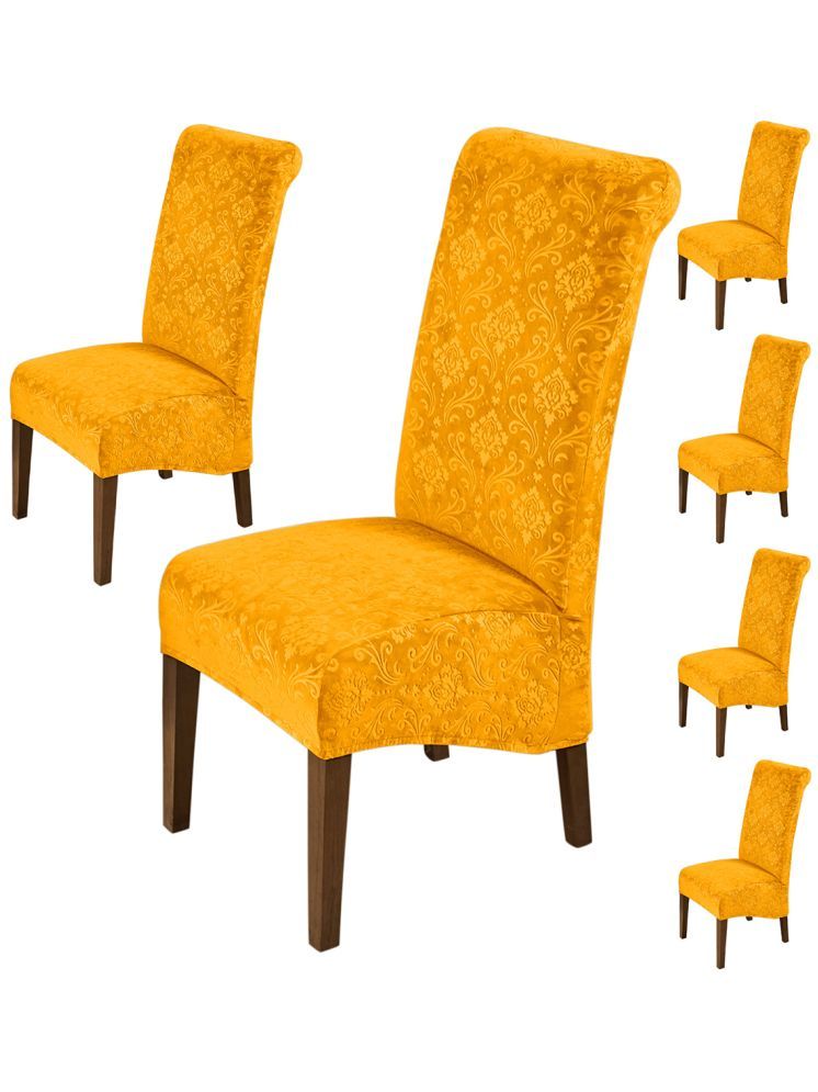     			HOKIPO 6 Seater Velvet Chair Cover ( Pack of 6 )