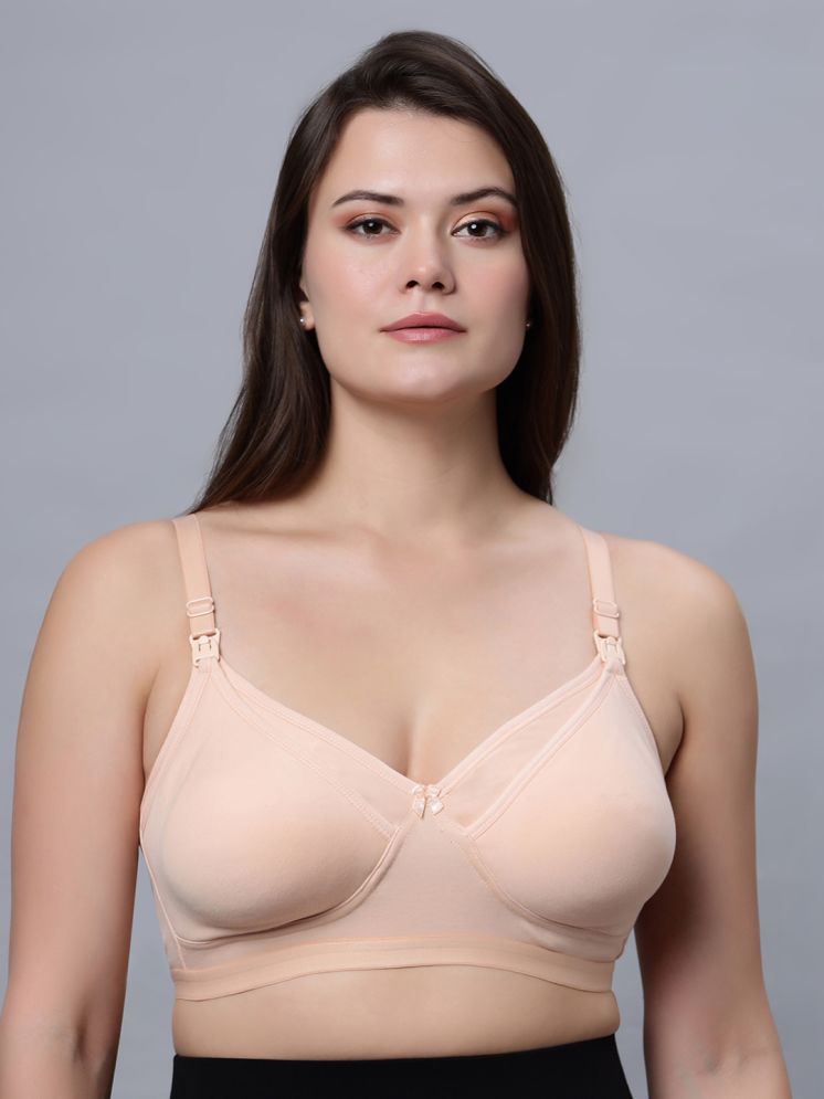     			IN CARE LINGERIE Beige Cotton Blend Non Padded Women's Everyday Bra ( Pack of 1 )