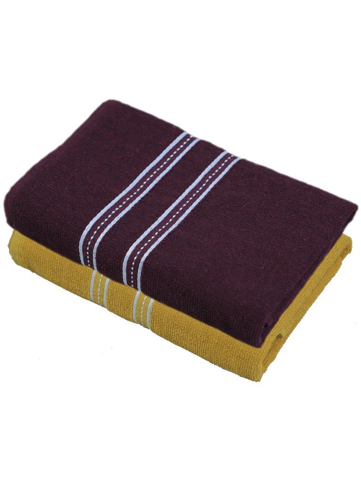     			LADLI JEE Cotton Striped 400 -GSM Bath Towel ( Pack of 2 ) - Multicolor