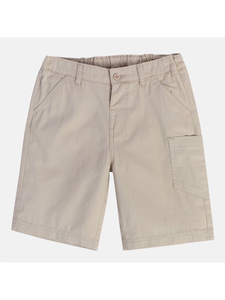     			MINI KLUB Pack of 1 Cotton Shorts For Boys ( Beige )