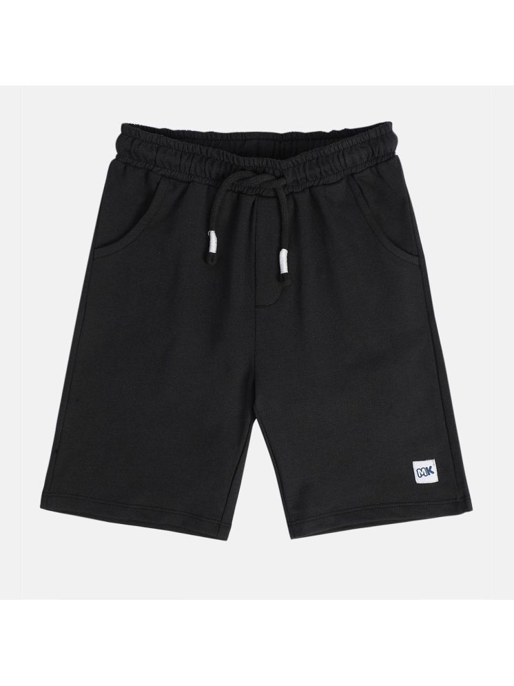     			MINI KLUB Pack of 1 Cotton Shorts For Boys ( Black )