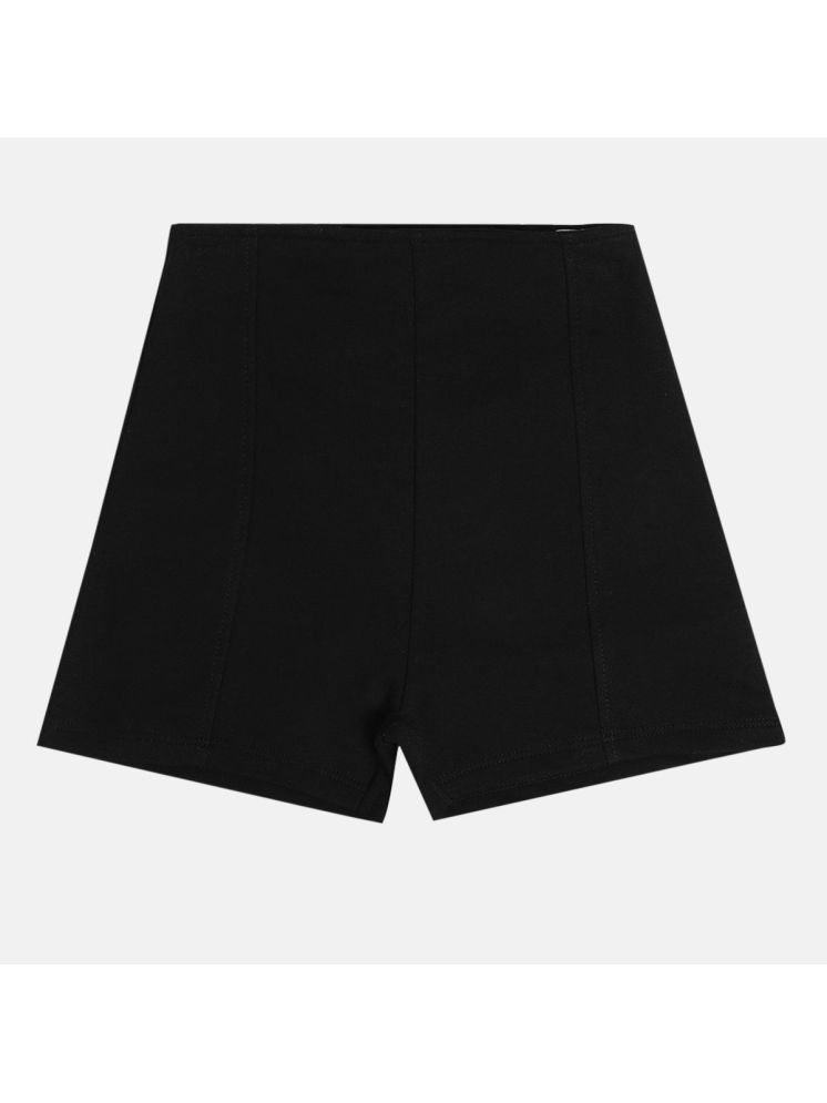     			MINI KLUB Pack of 1 Girls Cotton Shorts ( Black )