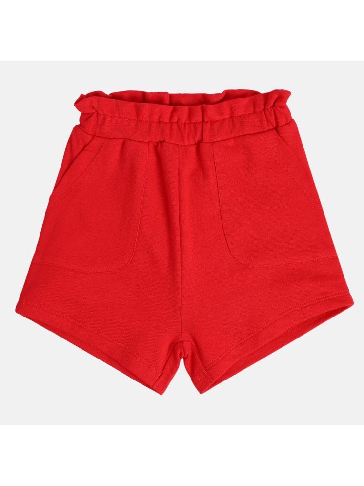     			MINI KLUB Pack of 1 Girls Cotton Shorts ( Red )