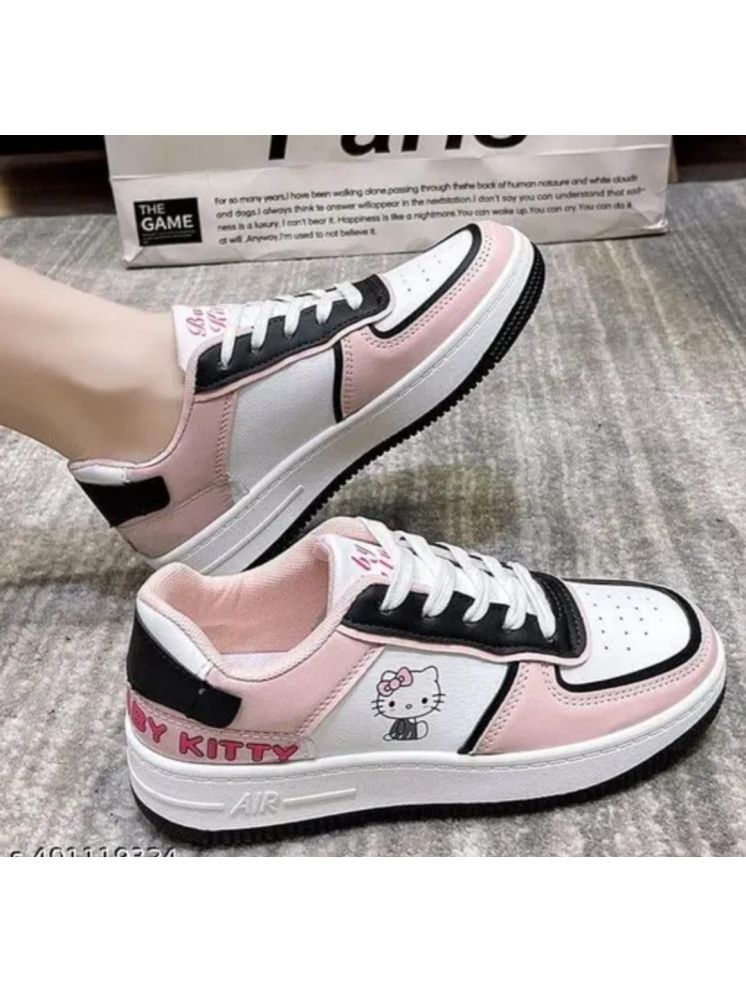     			OXPAL Pink Women's Sneakers