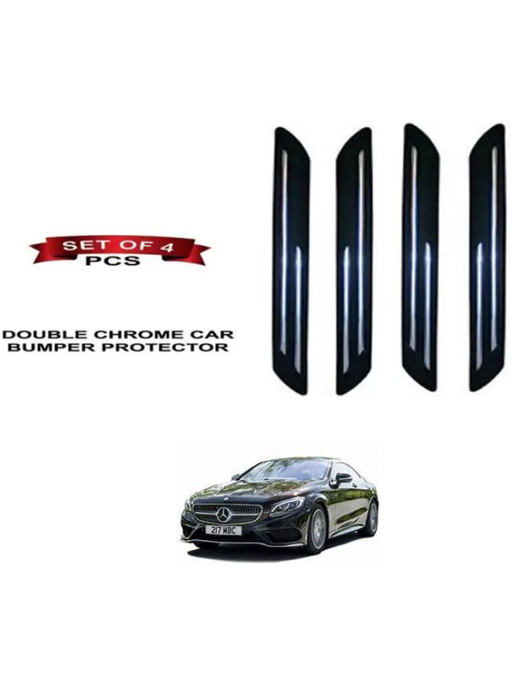     			RONISH Rubber Car Bumper Protector Guard (Double Chrome) For Mercedes Benz S-Coupe