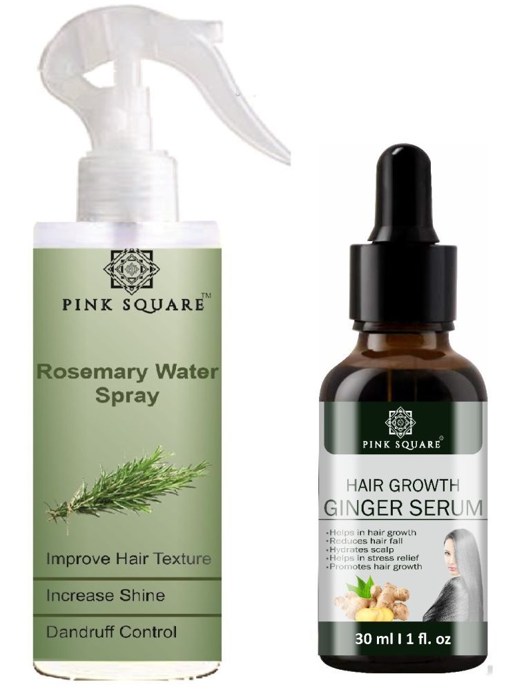     			Rosemary water Hair spray for Hair Regrowth (100ml) & Hair Growth Ginger Serum (30ml) Combo of 2