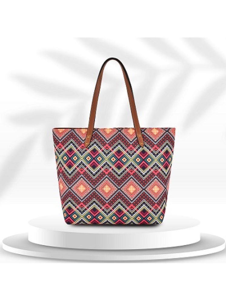     			SAKWOODS Orange,Blue,Red Canvas Tote Bag