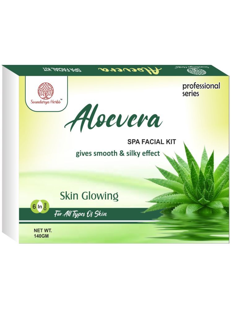     			Soundarya Herbs Aloevera Skin Refreshing 3 Times Use Facial Kit For All Skin Type Aloe Vera 1 ( Pack of 1 )