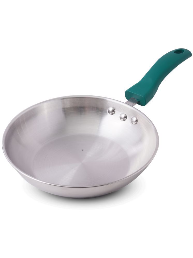     			The Indus Valley Fry Pan - 8.2inch Stainless Steel No Coating Fry Pan ( Pack of 1 )