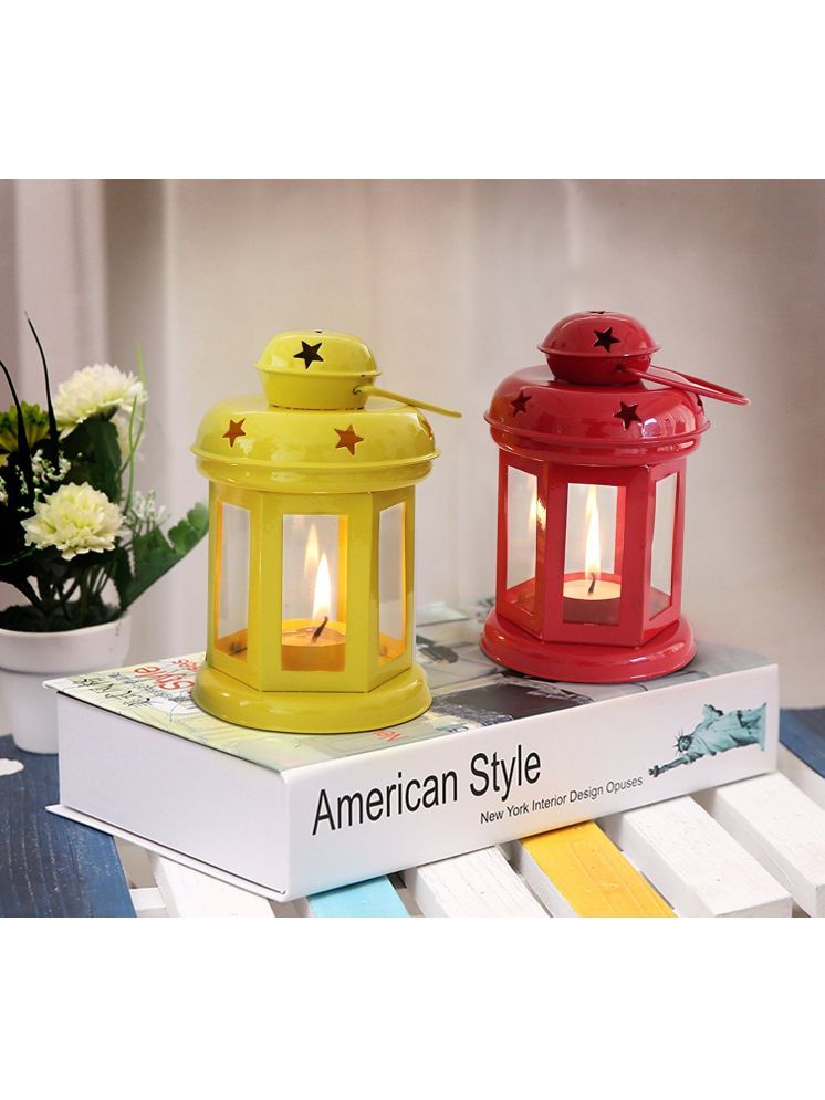     			Urban Hamlet Multicolour Table Top and Hanging Iron Tea Light Holder - Pack of 1