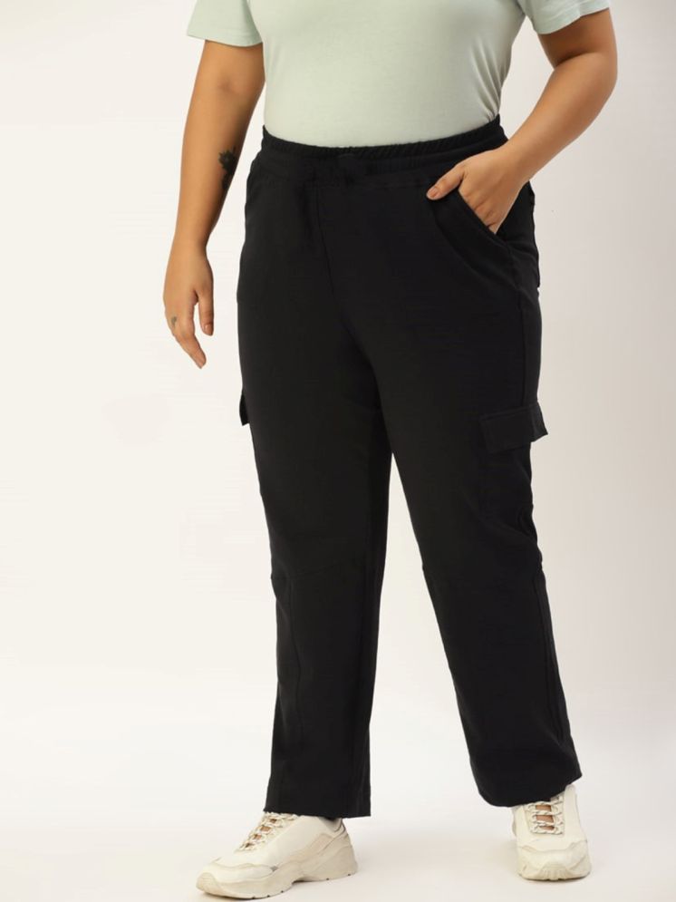     			curvy comfort Black Lycra Regular Women's Cargo Pants ( Pack of 1 )