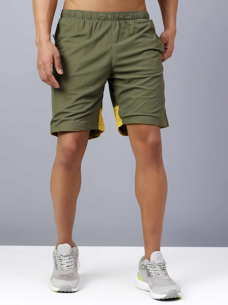     			Dida Sportswear Olive Green Polyester Men's Outdoor & Adventure Shorts ( Pack of 1 )