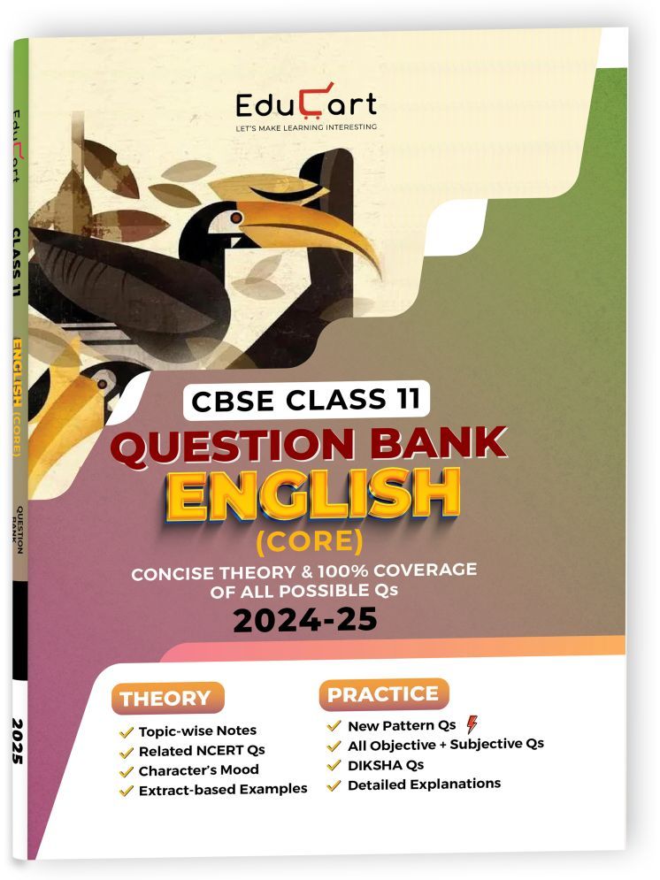     			Educart CBSE Question Bank Class 11 English Core 2024-25 (For 2025 Board Exams)