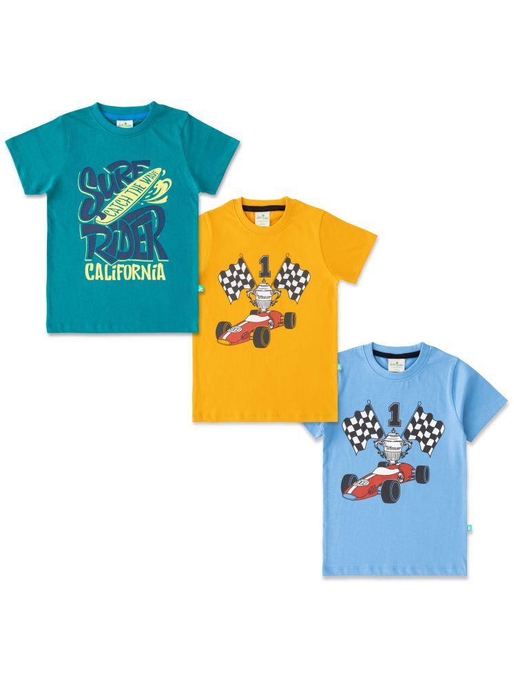     			Juscubs Pack of 3 Boys Cotton T-Shirt ( Multicolor1 )