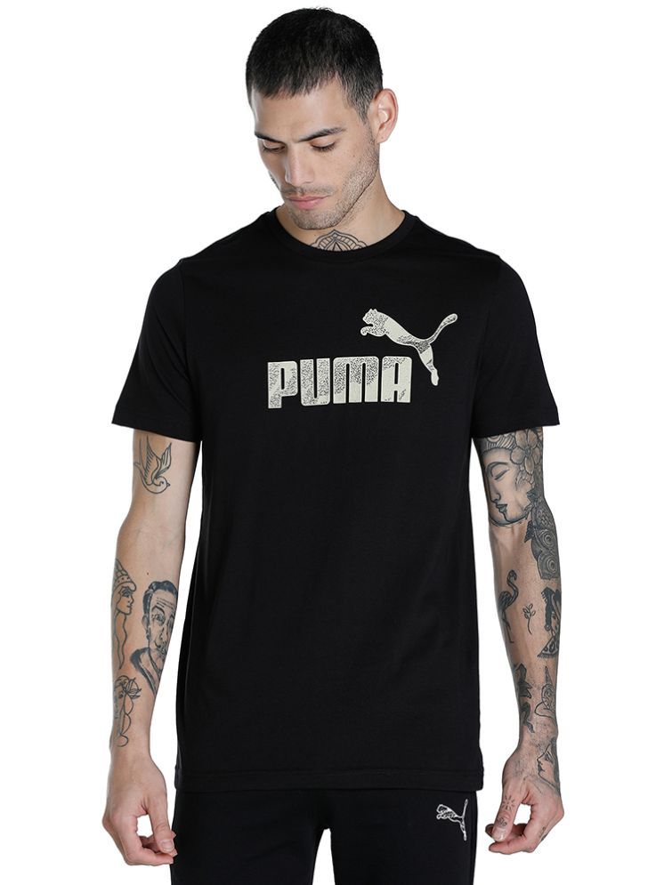     			Puma Black Cotton Regular Fit Men's Sports Polo T-Shirt ( Pack of 1 )