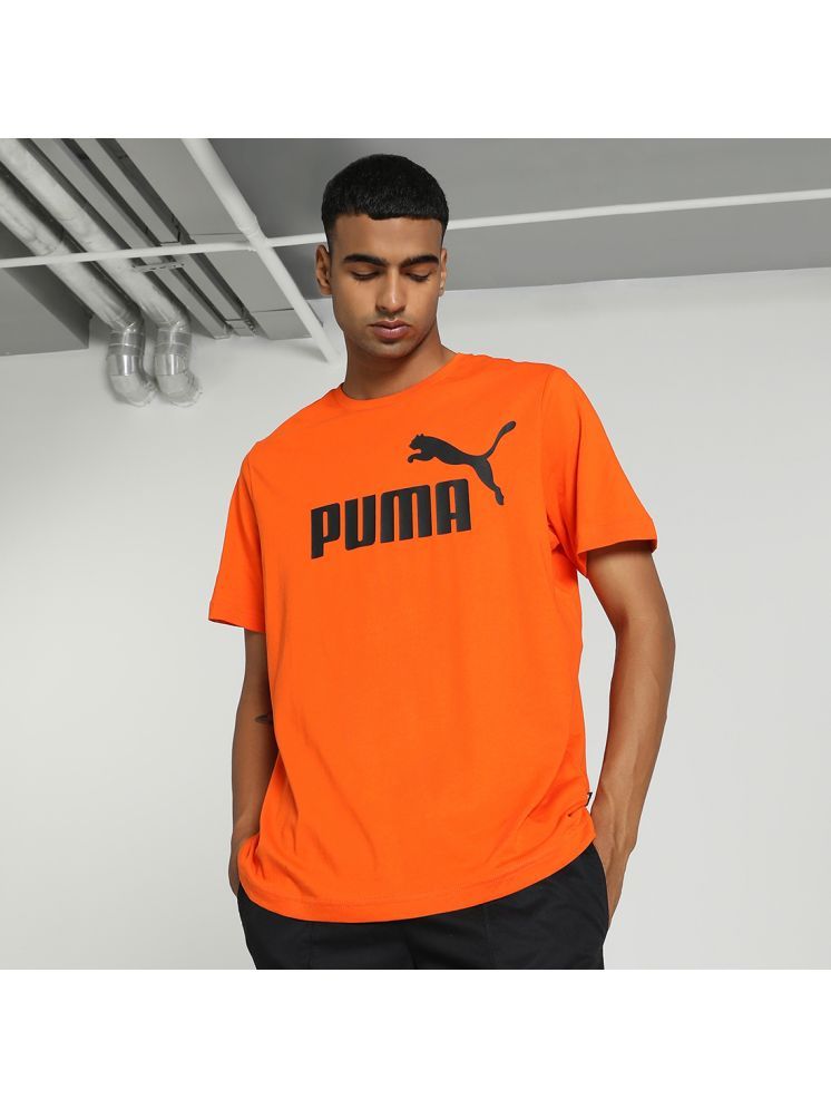     			Puma Orange Cotton Regular Fit Men's Sports Polo T-Shirt ( Pack of 1 )