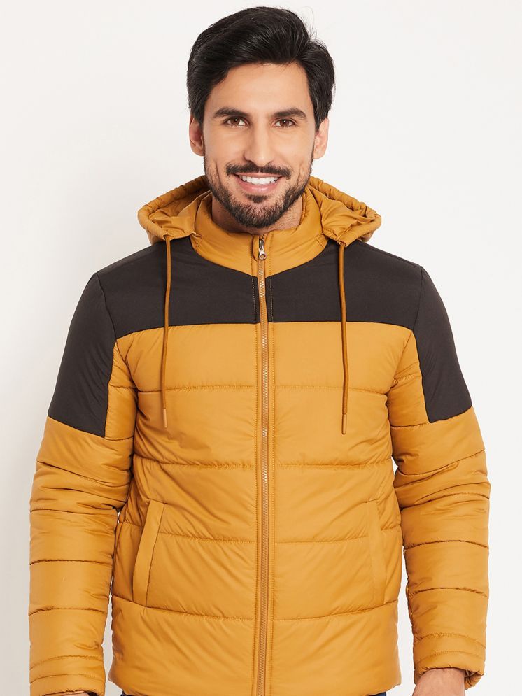     			VERO AMORE Polyester Men's Quilted & Bomber Jacket - Mustard ( Pack of 1 )