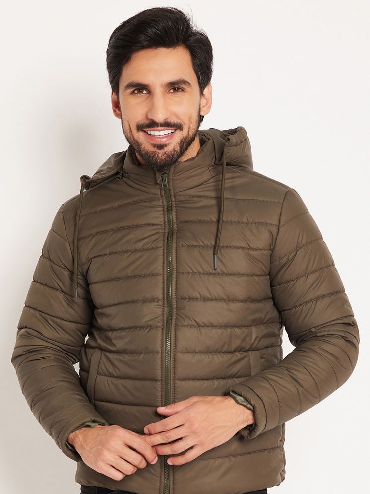     			VERO AMORE Polyester Men's Quilted & Bomber Jacket - Olive ( Pack of 1 )