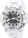 Rhonium White PU Analog-Digital Men's Watch